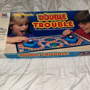 Milton Bradley Double Trouble Board Game 1987 *Complete*